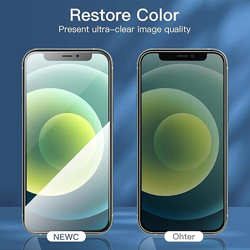 Miniatura 83 de NEW'C - Paquete de 3 protectores de pantalla para iPhone 14, iPhone 13, iPhone 13 Pro (6.1 pulgadas), protección mejorada de vidrio templado