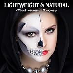 UCANBE White Liquid Foundation for Halloween Clown Goth Zombie Vampire Skeleton Skull Joker Cosplay Costume SFX Makeup, Waterproof Full Coverage Longwear Matte Flawless Finish