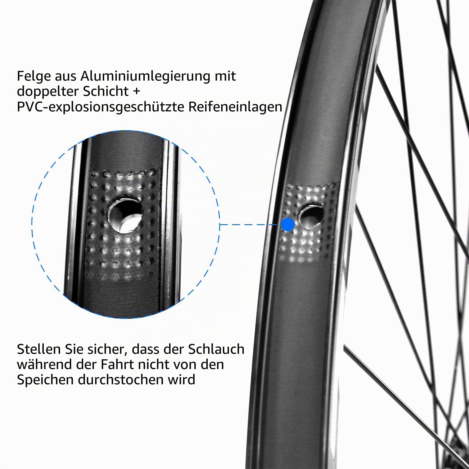 Mountain Bike Wheelset, Ultralight Aluminum Alloy Rim, 32H High Strength Bicycle Wheels, Quick Release Disc Brake, MTB Wheel Set, Compatible with 7-12 Speed Cassette
