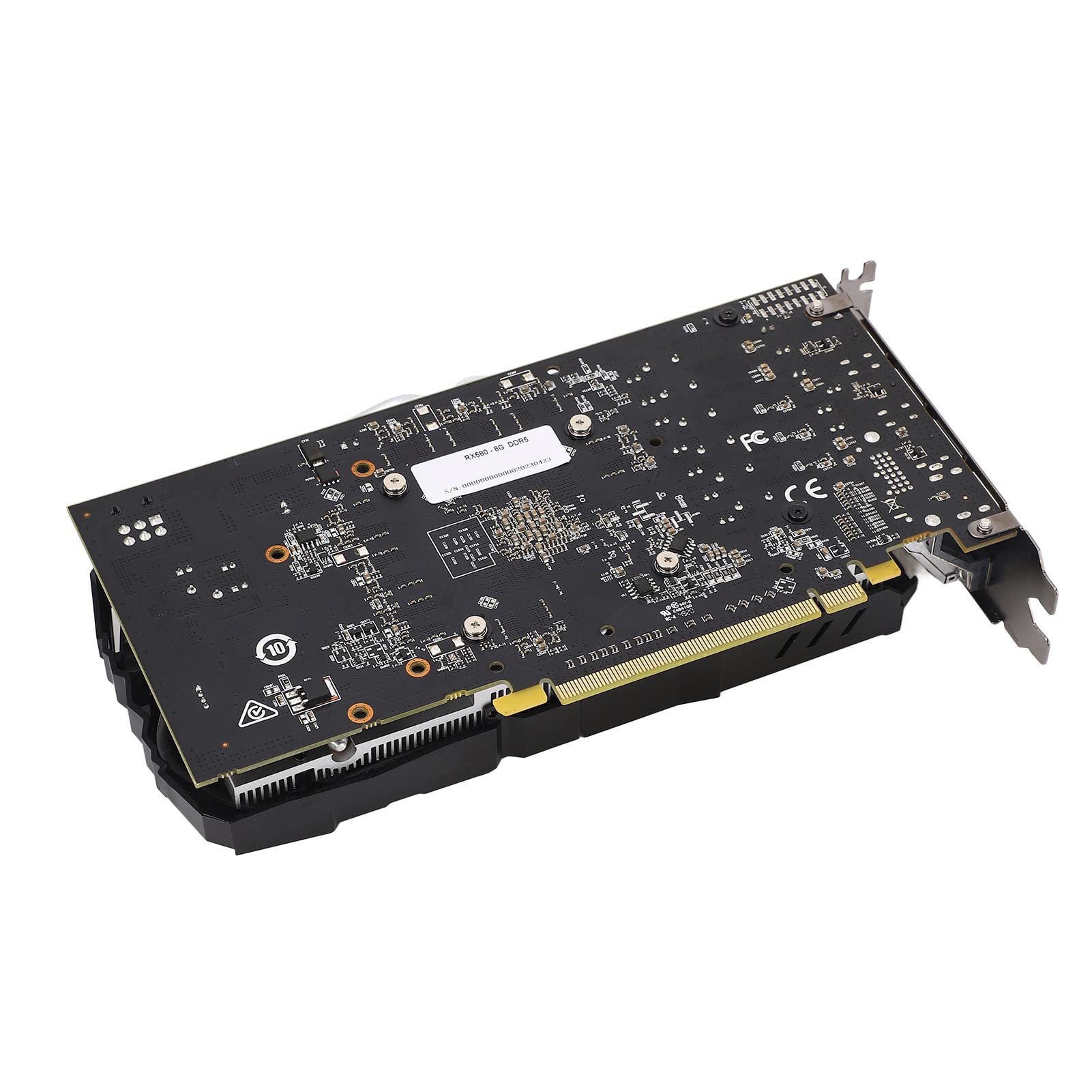 Walmeck RX 580 8 GB GDDR5 256-bitowa Karta Graficzna 1244 MHz 2048SP PCIe 3.0 z Podwójnymi Wentylatorami Chłodzącymi DVI do Gier 1080 P Edycja 3D CAD