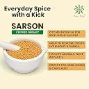 Pure Tree Certified Organic Yellow Mustard Seeds | 250 g | Rai Seeds Pili Sarson dana | Aromatic Kadugu Avalu | Sarso Seeds gallery image