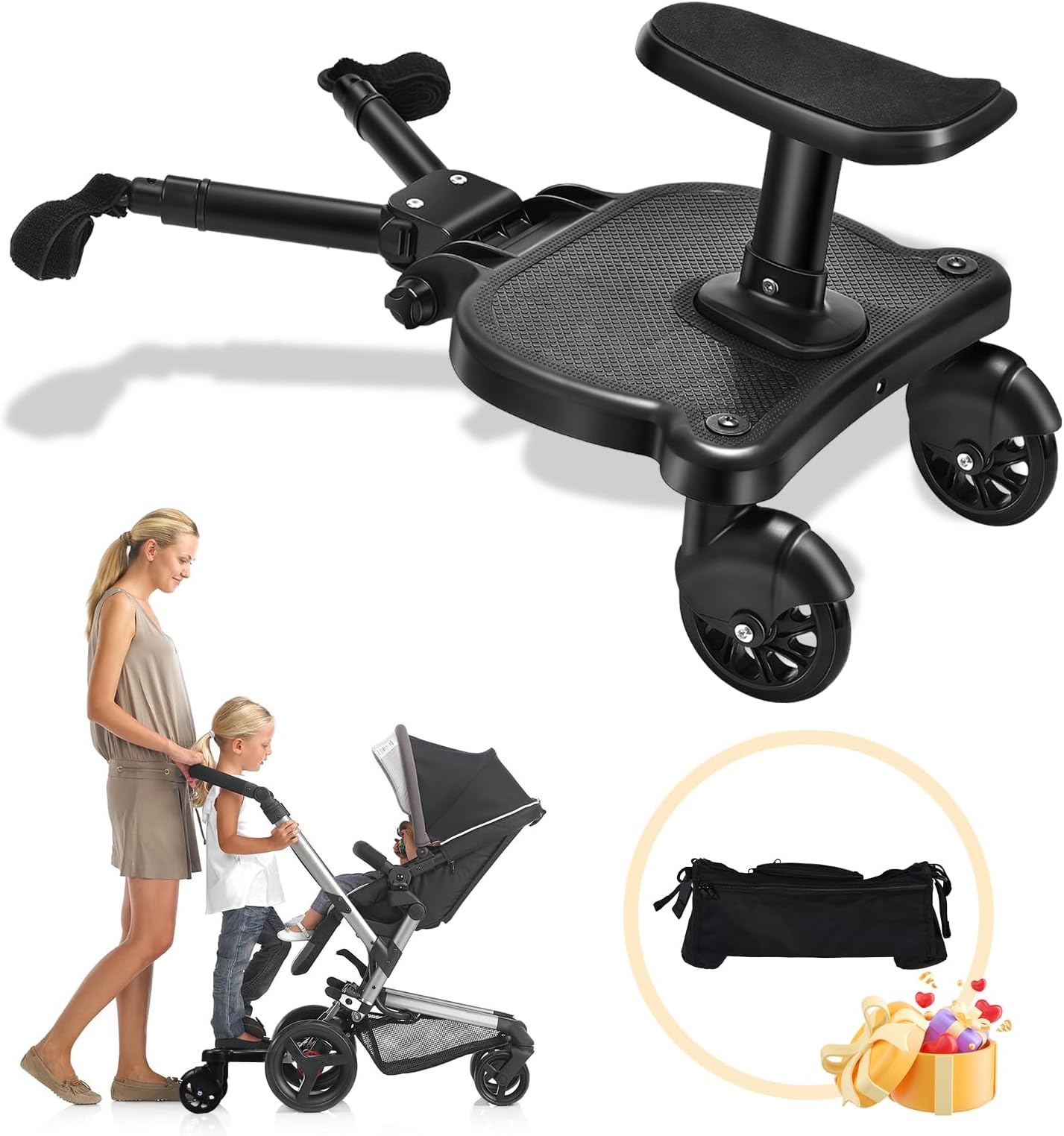 Universal Stroller Board, 2in1 Stroller Rider Board