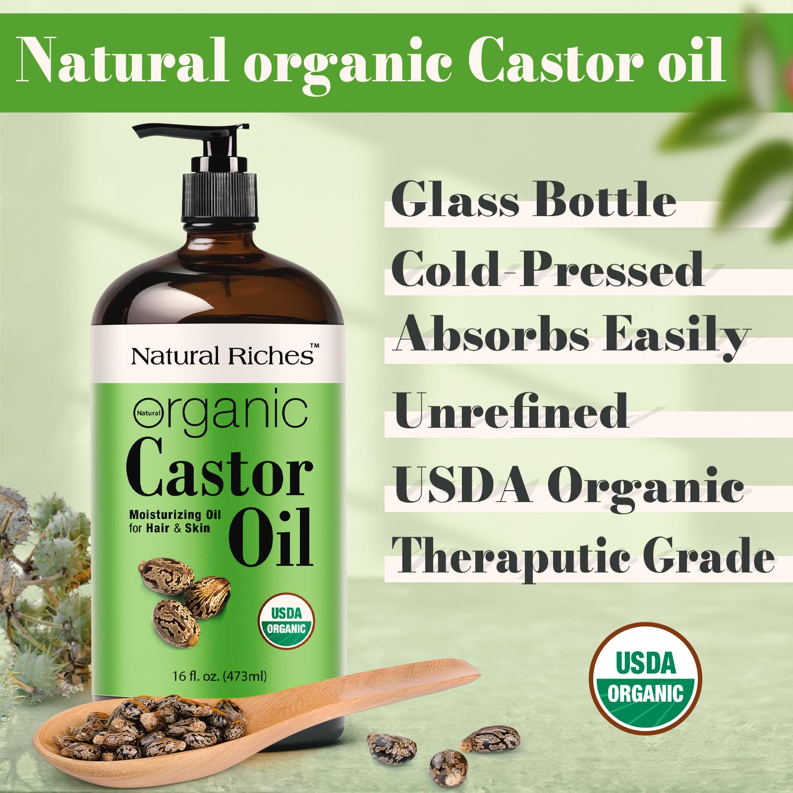 Natural Riches Cold-Pressed Castor Oil