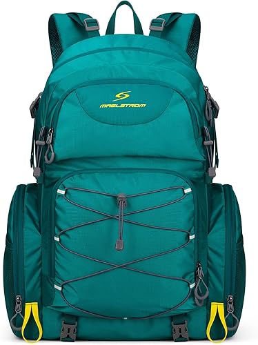 Maelstrom Mochila de senderismo, mochila de campamento impermeable de 40 L, para hombres y mujeres, mochila de senderismo plegable con cubierta para