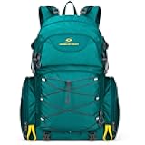 Hiking Backpack,40L Waterproof Camping Backpack,Men Women Packable Hiking Daypack with Rain Cover,Lightweight Travel Backpack-Green