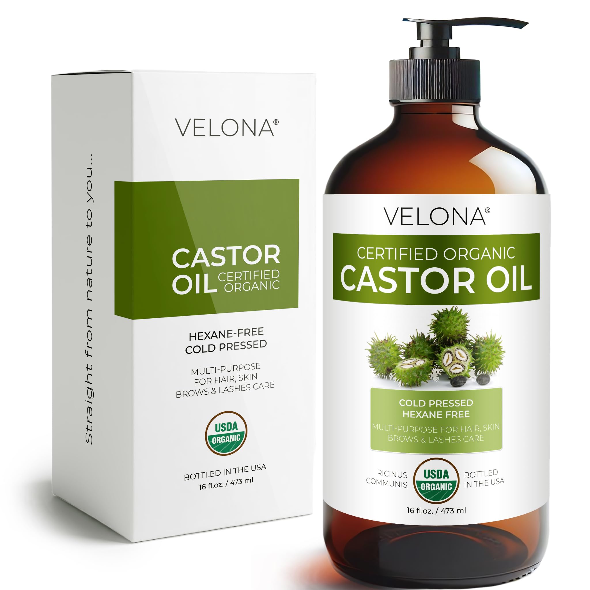 Velona USDA Certified Organic Castor Oil