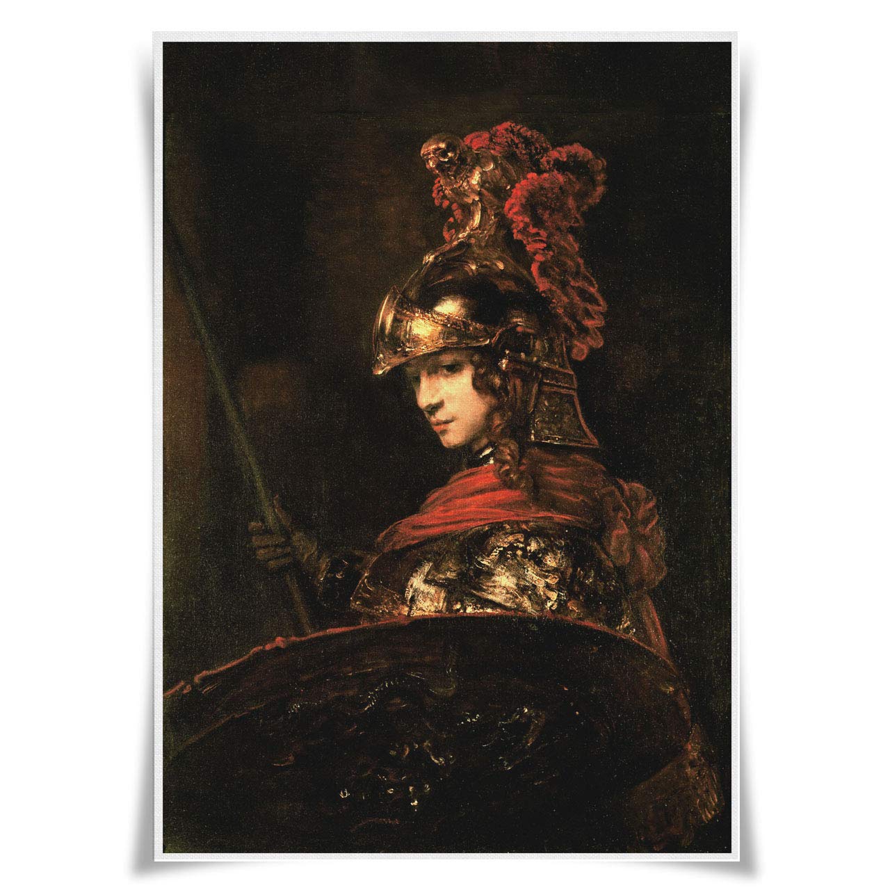 Nice Captain Major Gods & Goddesses of Greek Mythological Portrait Poster A3 Print Wall Decor (Athena)
