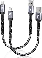 Vista 62 de Cable USBC de 10 pies, paquete de 2 cables largos USBC de carga rápida, cable trenzado de nailon USB C a USB C cargador de iPhone compatible