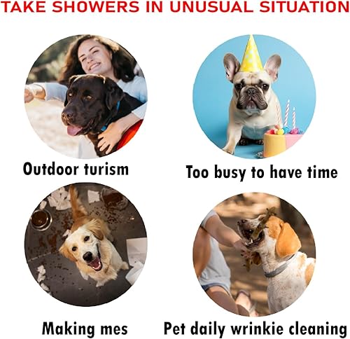 Miniatura 4 de SOMEBOXES Guantes de Limpieza para Mascotas Antiinflamatorios Sin enjuague. Limpieza de todas las partes de tu mascota en situaciones inusuales.