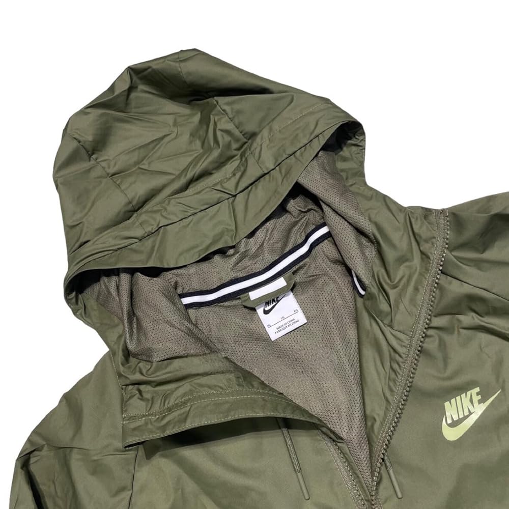 Nike ウィンドブレーカー Sサイズ ブラック/イエロー Nike Girl Windbreaker Jacket Yellow Long Sleeve Full Zip