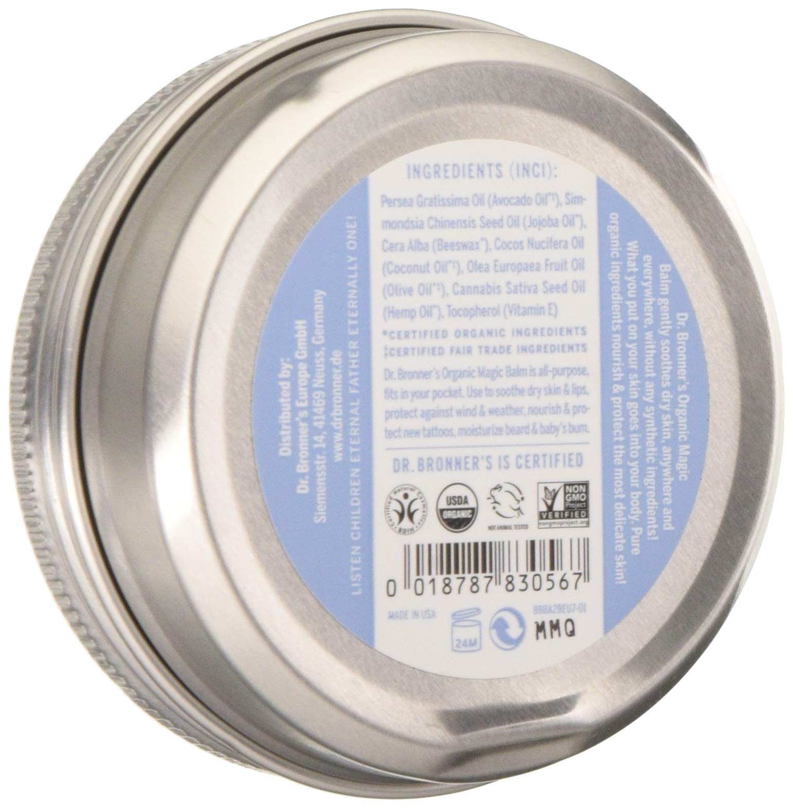 Dr. Bronner's Bio Magic Balm Baby Mild 60 g, 60 g (Pack of 1) - Image 2