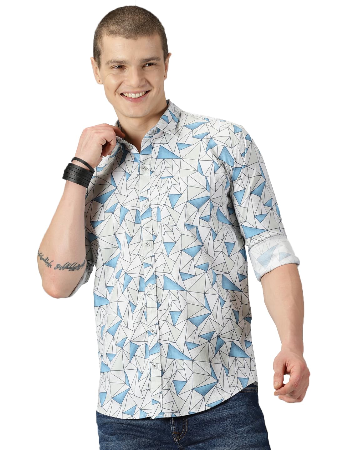 RodZen 100% Cotton Casual Shirt for Men|| Shirt for Men|| Men Stylish Shirt || Men Printed Shirt