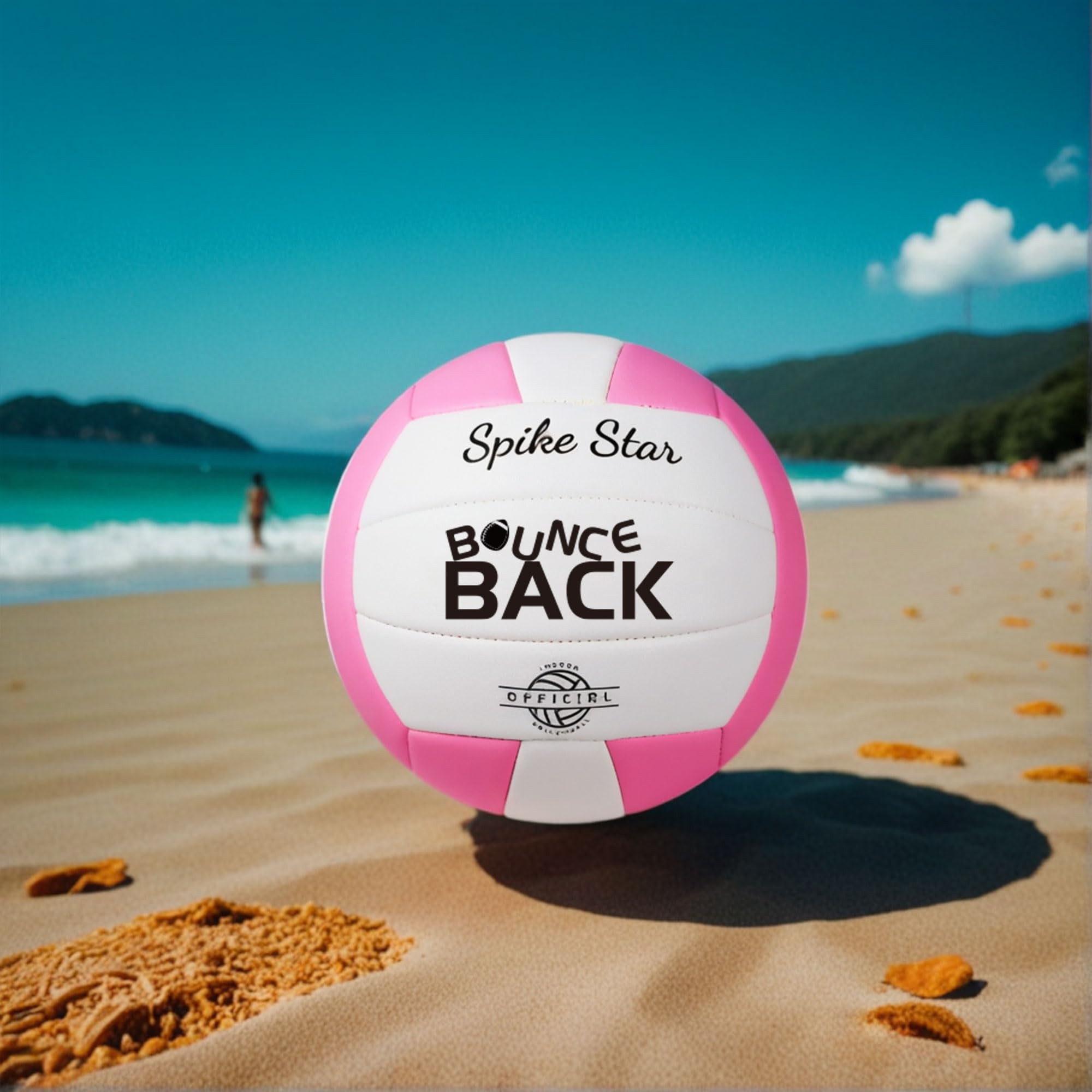 BOUNCEBACK Outdoor Volleyball for Beach and Garten