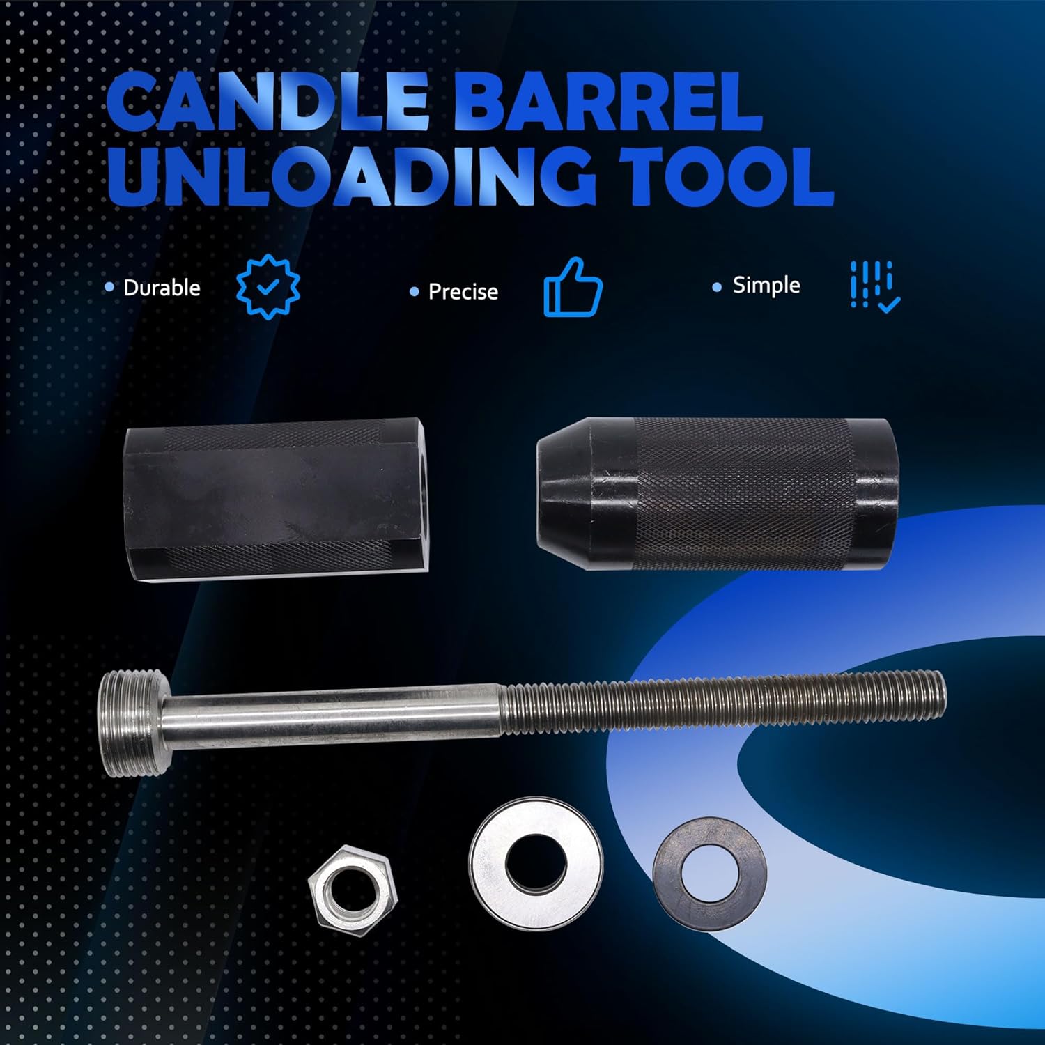 HiSport 9U-6891 Injector Sleeve Cup Remover & Installer Tool Set - Include Driver Cap / 9U6877 Thrust Bearing / 221-9778 Puller Stud 4K-0367 Nut - Full / 5P-8247 Hard Washer /128-7889 Puller Bridge