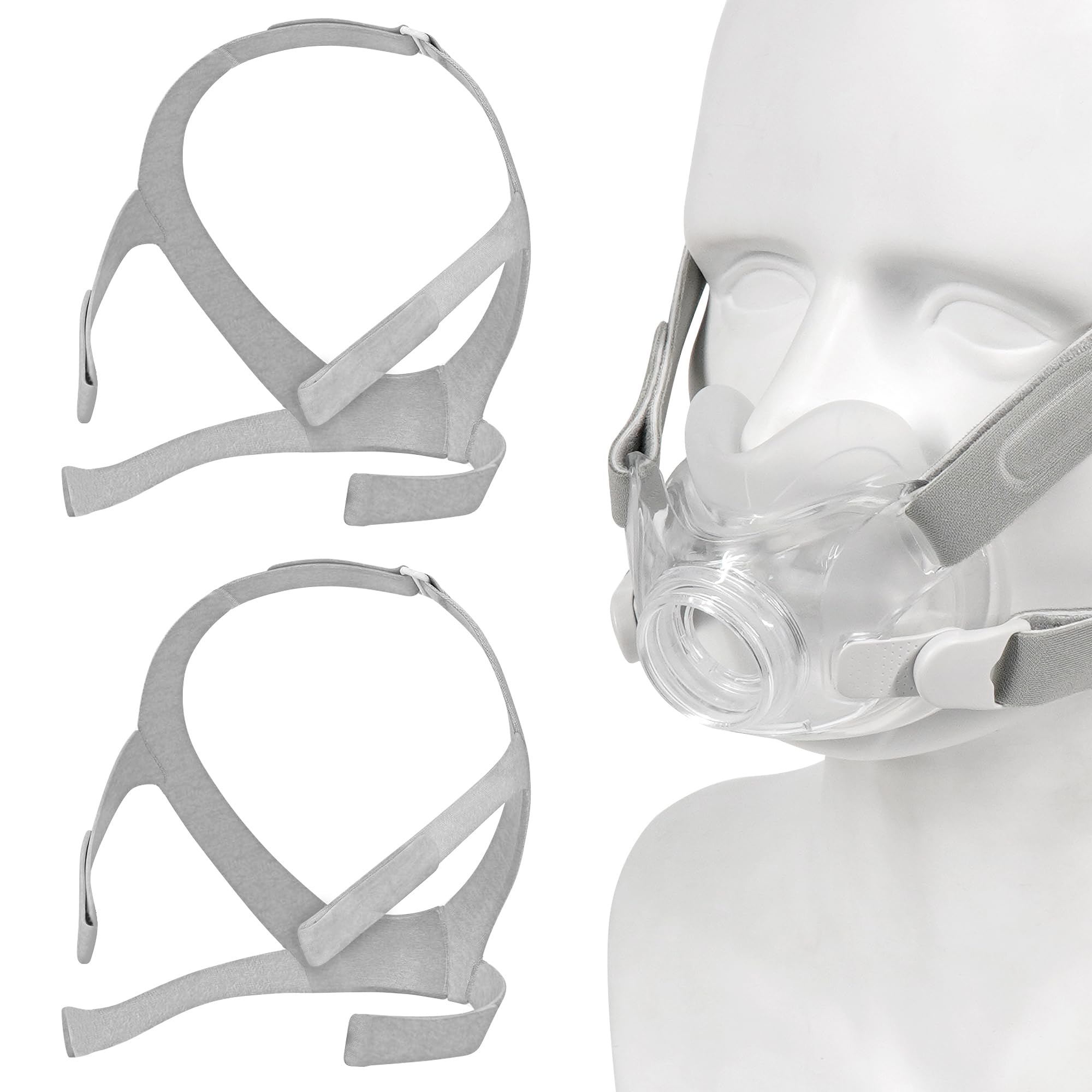 Amazon.co.jp: ヘッドギア対応Airfit F30 対応2パック、伸縮性を強化