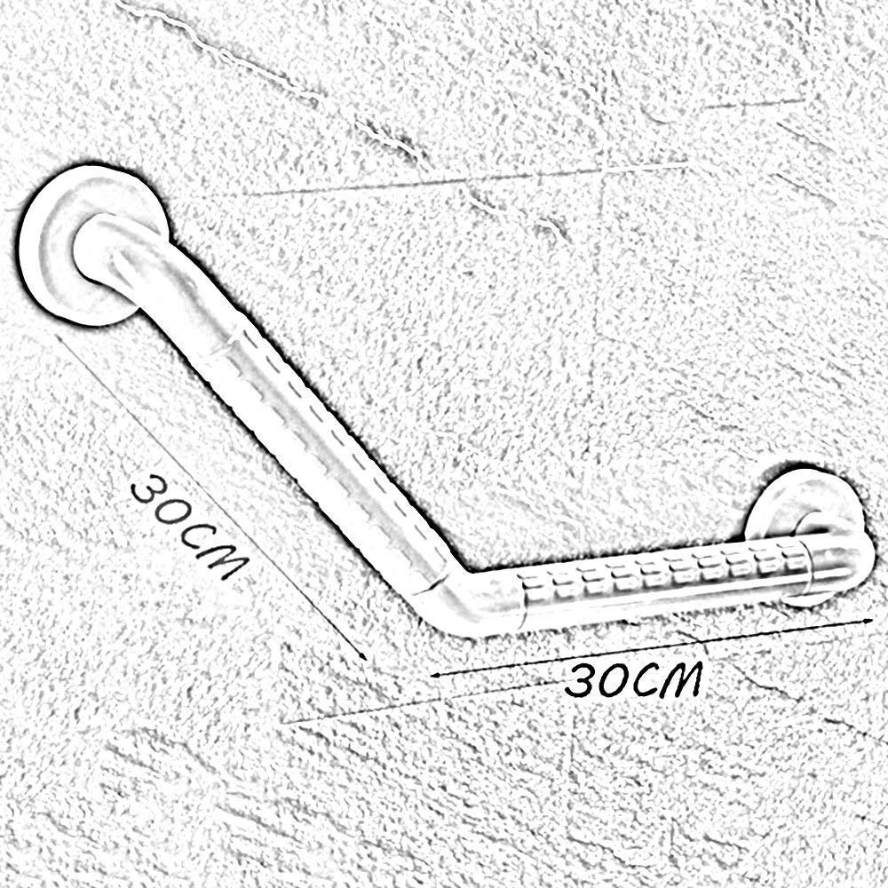 Barra de agarre para baño, reposabrazos de seguridad, barra de agarre de acero inoxidable curvada, soporte de pared para bañera, soporte para baño, aseo, pasamanos para ancianos y discapacitados