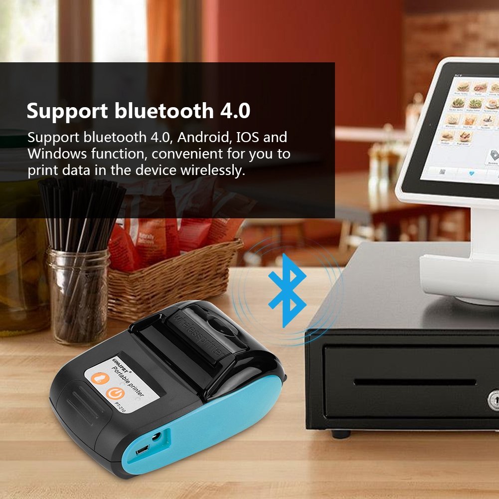 ブルートゥースワイヤレスモバイルサマールレシート新品 Amazon.co.jp: Bluetoothサーマルレシートプリンター