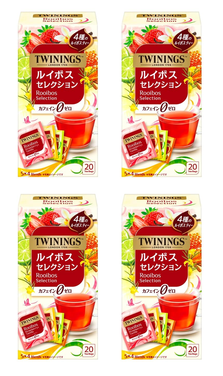 Amazon.co.jp: トワイニング ルイボス セレクション20P×4個 : 食品