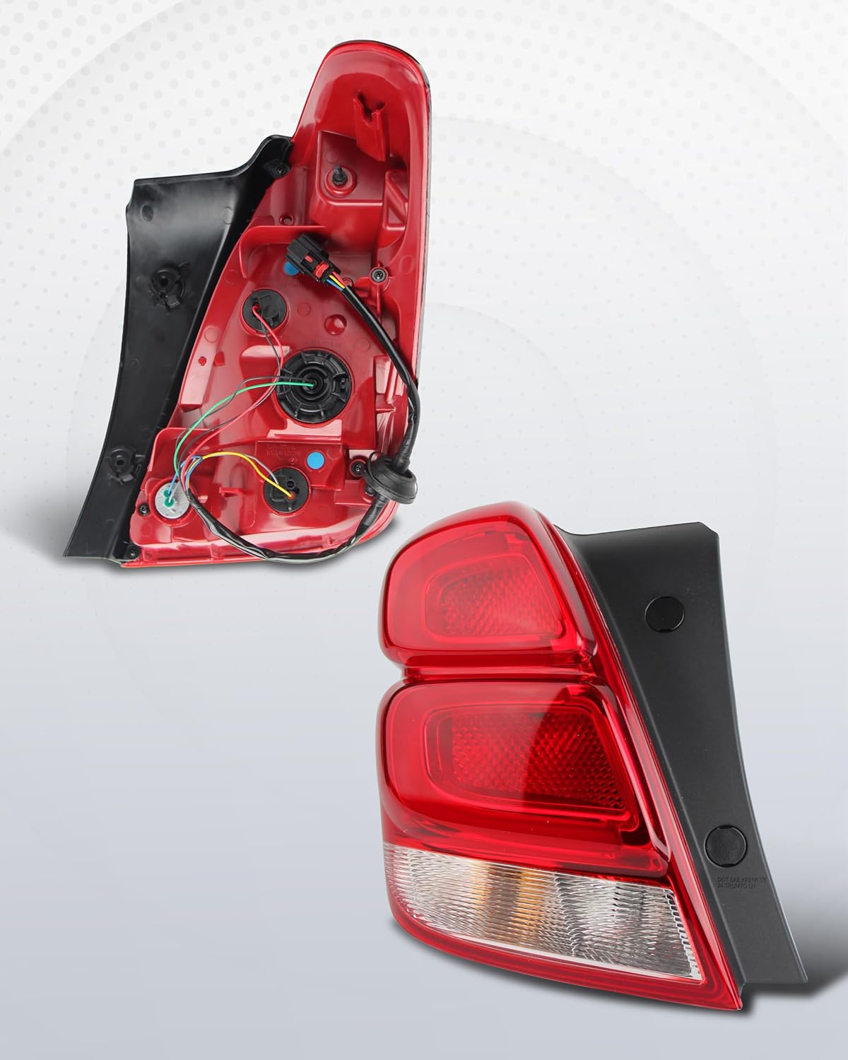 LED Tail Lights Assembly Compatible with 2017-2022 Chevy Trax LT/Premier Left Driver Side Rear Taillights OEM: GM2800298 42750549