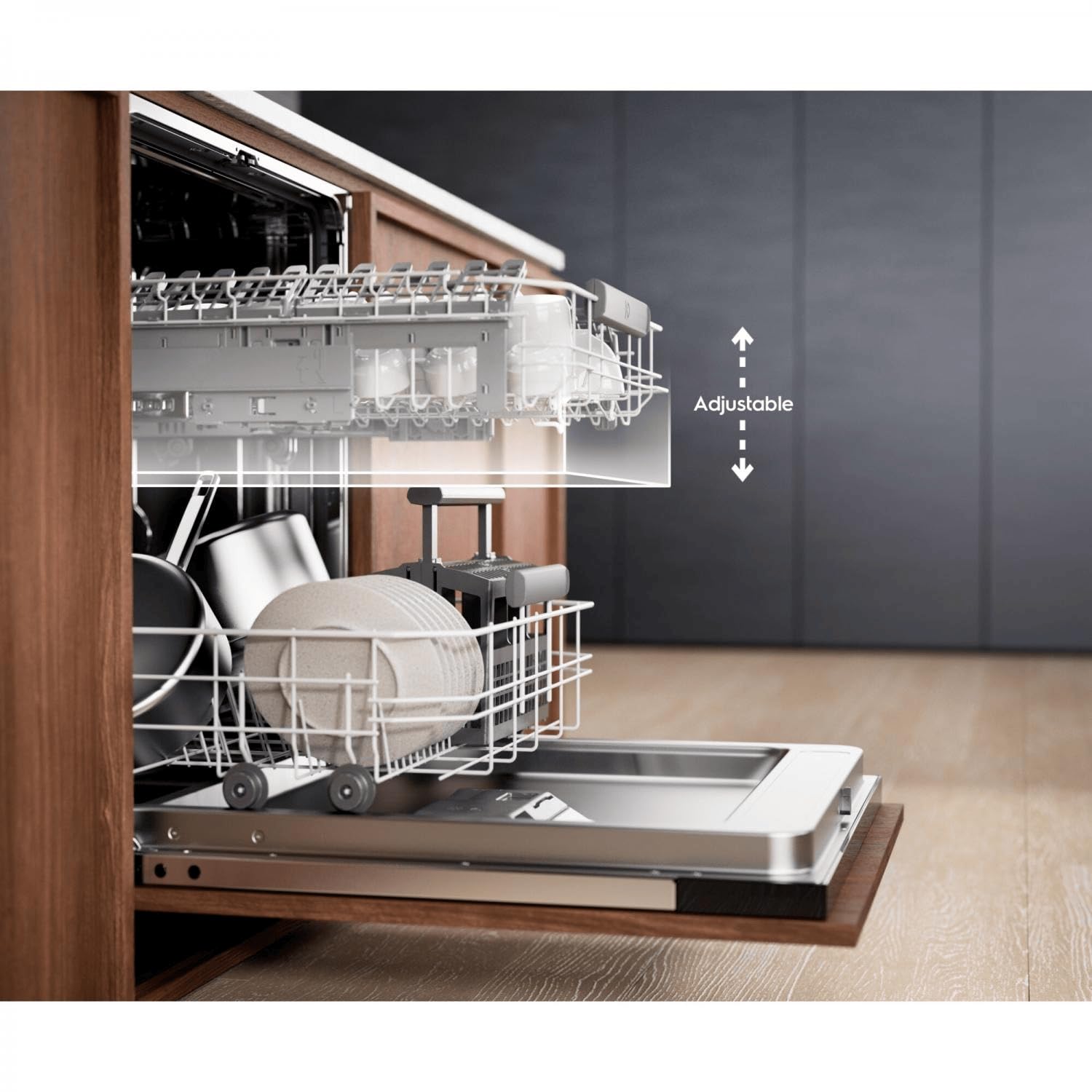KEAD2220L - Lavastoviglie da Incasso 45 cm Slim a Scomparsa Totale 9 Coperti Classe Energetica E
