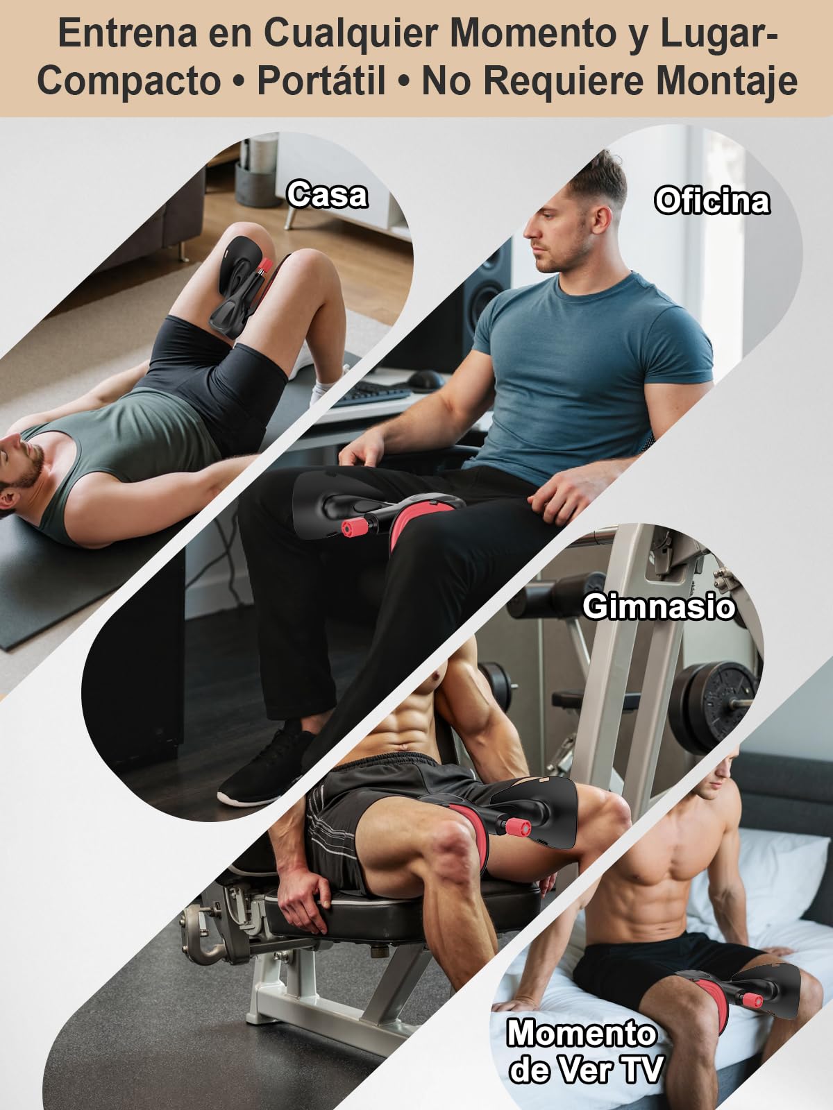 Dispositivo de Ejercicio del Suelo Pélvico, Entrenador Ajustable de Kegel de 77 LB para Pierna Interior y Cadera, Equipamiento de Entrenamiento en Casa para Hombres y Mujeres, con Banda