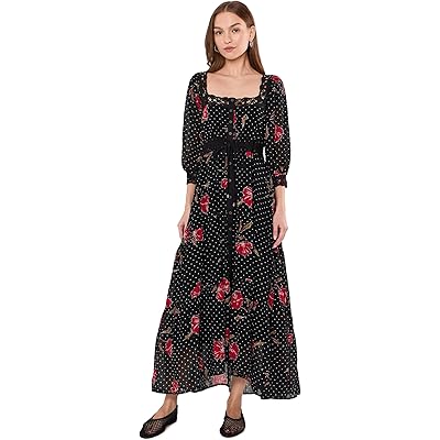 Платье Free People Morning Meadows Long-Sleeve Maxi Dress