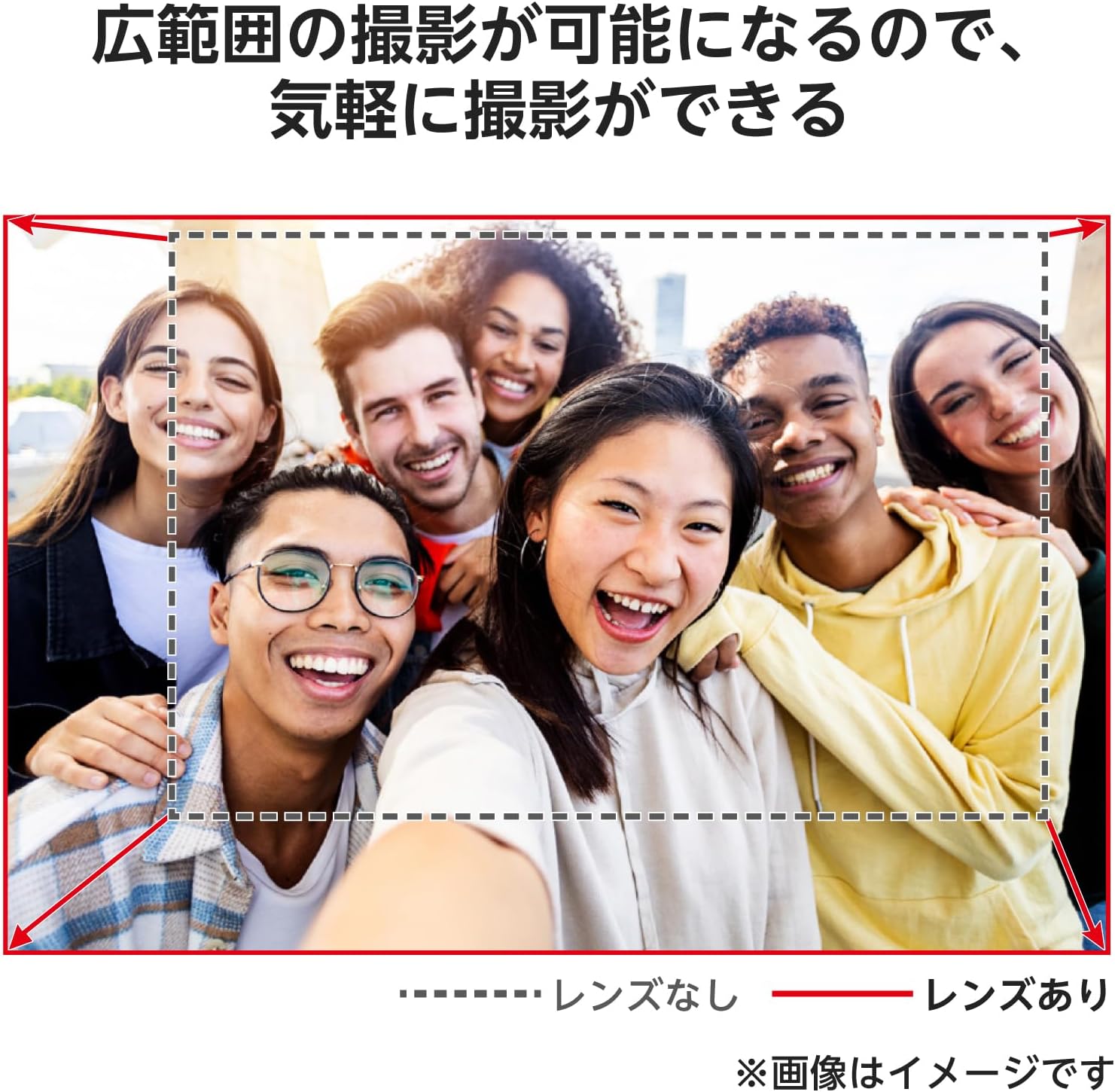 Elecom iPhone P-SLW06BK Wide-Angle Lens, 0.6X, 0.6 x External, Just Pinch and FMC Treatment, Reduces Vignetting Phenomenon, Lens Cap Included, Storage Pouch Included