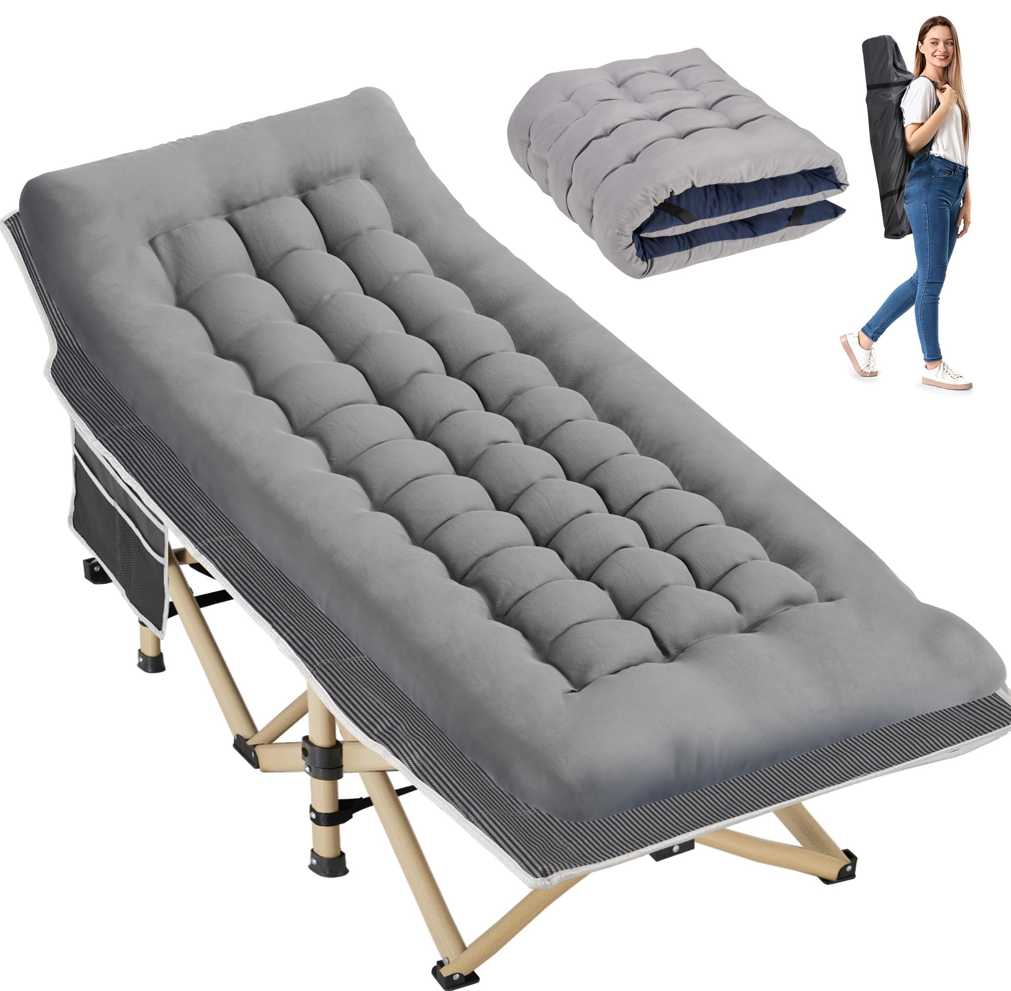 Folding Camping Cot for Adults