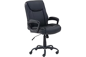 Amazon Basics Classic Puresoft Extended Height Office Chair