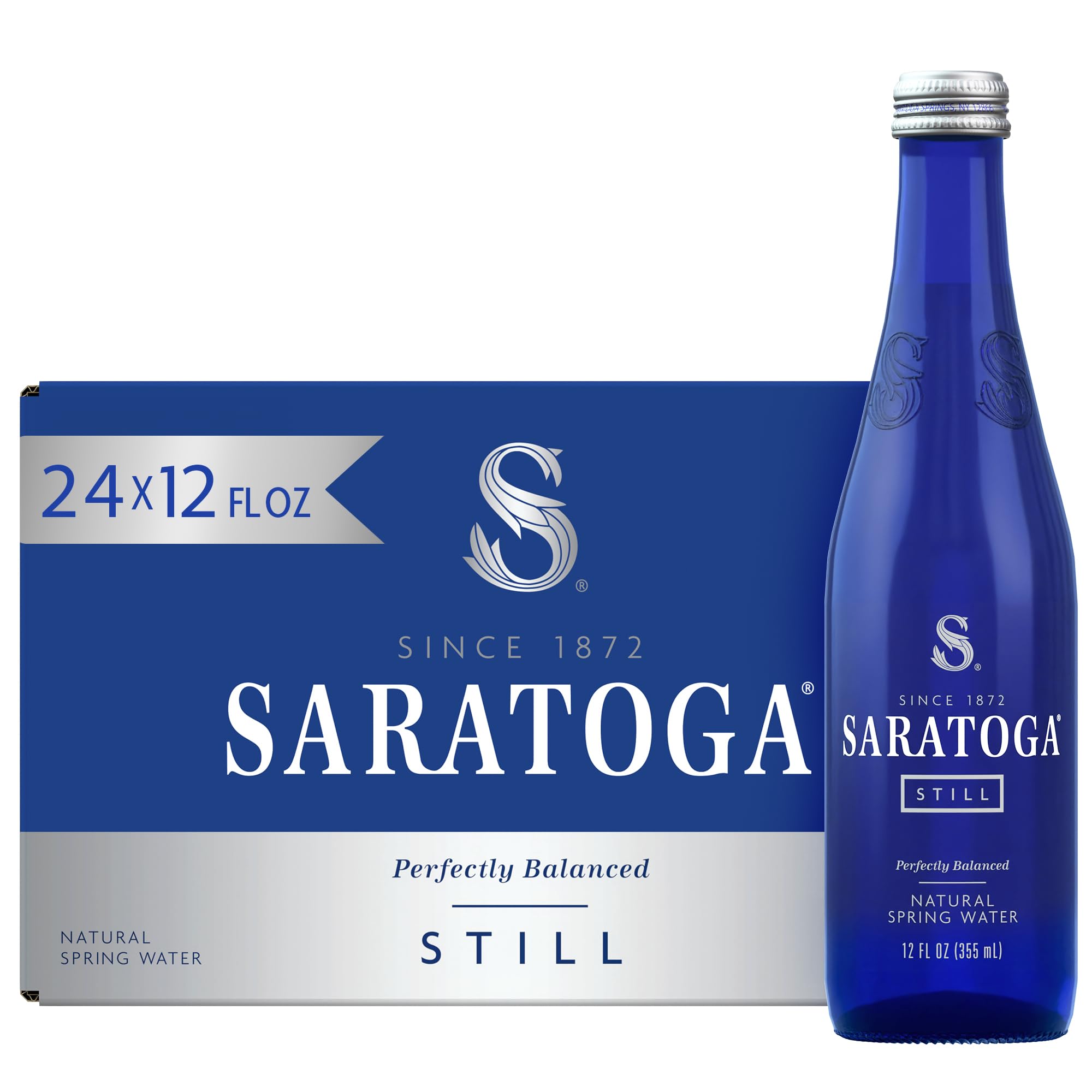 Natural Spring Water - 12 oz. (Non-Carbonated, Pack of 24)