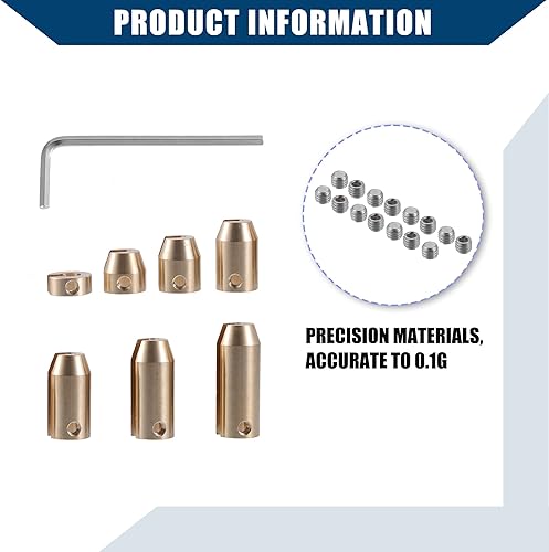 Miniatura 6 de Recambio de pesos de equilibrio para radios de rueda trasera/de latón/con llave/duradero/metal/14 piezas/juego/tono dorado/para motocicleta