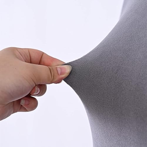 Miniatura 4 de Juego de 6 fundas de terciopelo para sillas de comedor XL, fundas elásticas para sillas de comedor, bodas, ceremonias (azul claro, 1)