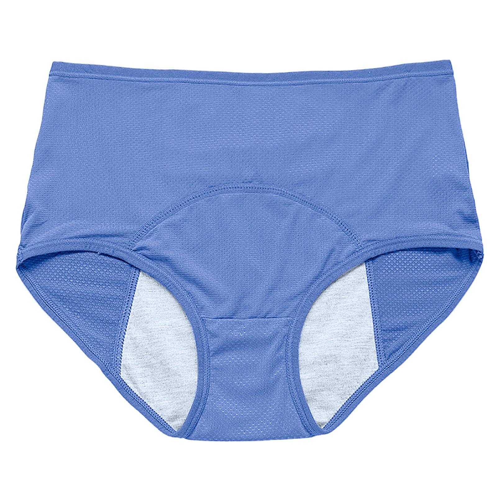 Women's Solid Color Underwear Leakproof Panties Thongs Breathable Period Sexy Briefs Butt Lifting Underpants Cotton Comfortable Cute Bikini Panties Comfor Hipsters Funny