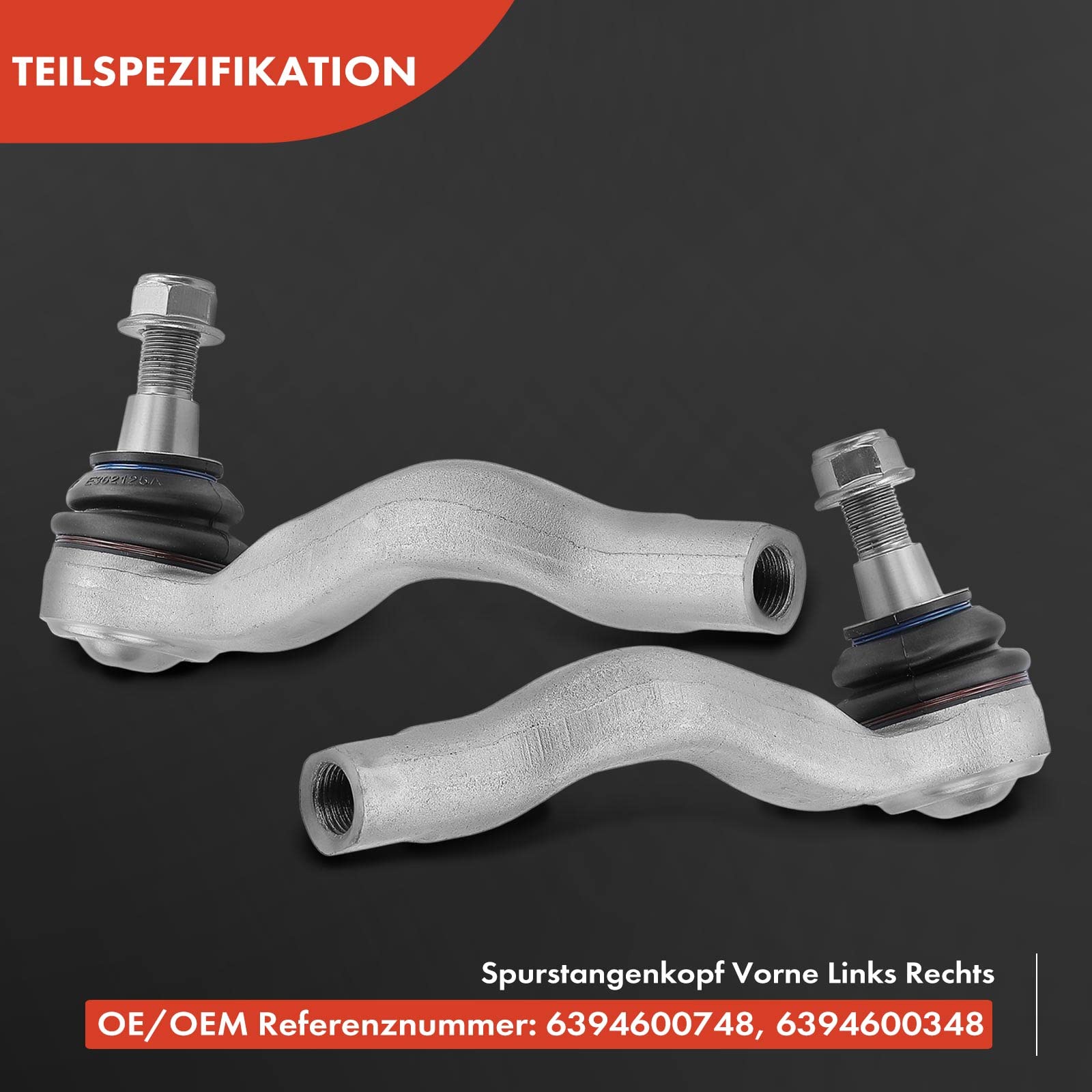 2x Spurstangenkopf Vorne Für Mercedes Viano Vito W639 - Links & Rechts