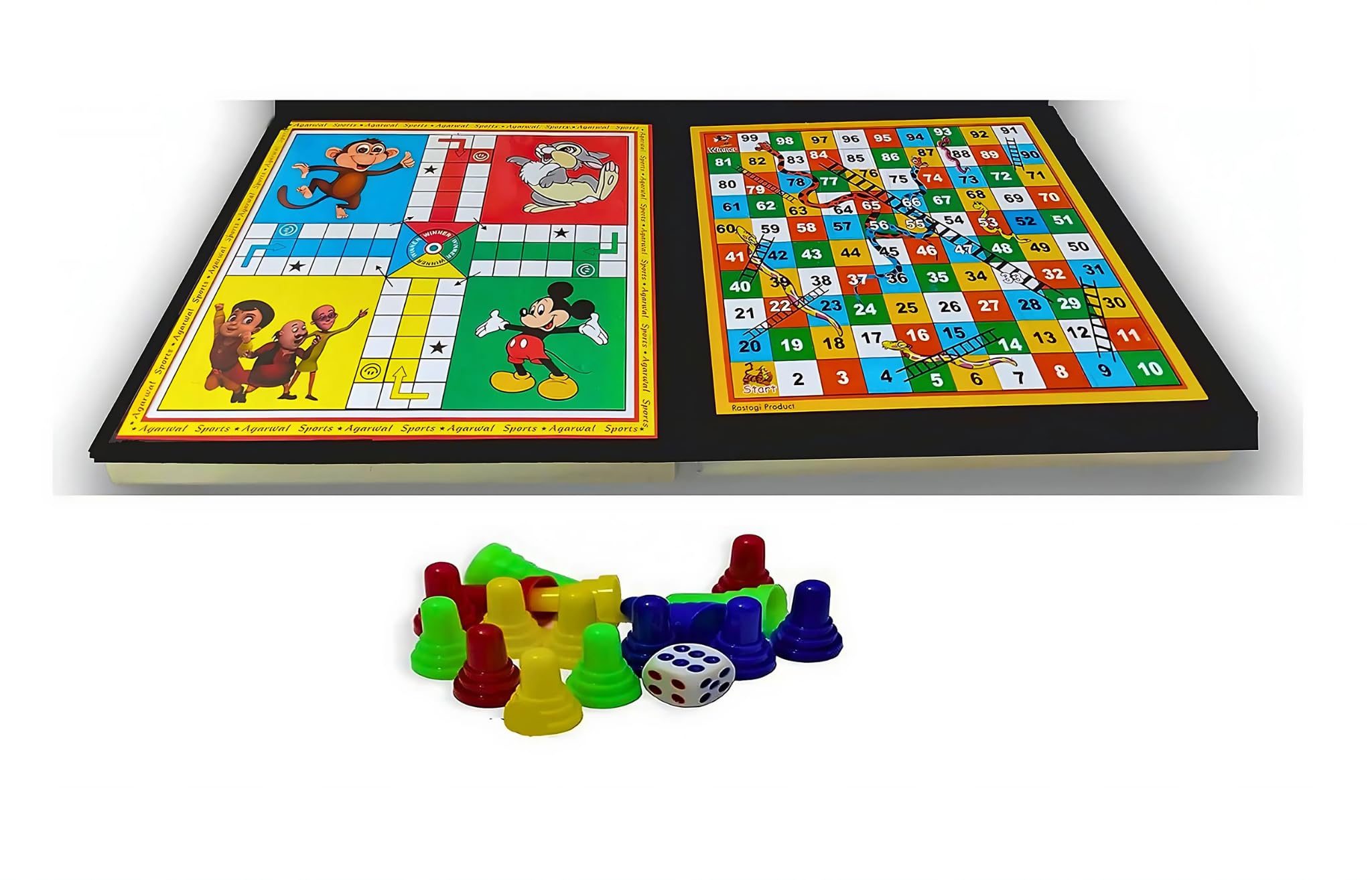Meerut Sports Ludo And Snake And Ladder Board Game | 13 Inch Play Board | Ludo Game | Saap Seedhi Travel Board Game For 5 Years And Up Multicolor, Kid (B0BYS4XX3J) Amazon Price History, Amazon Price Tracker