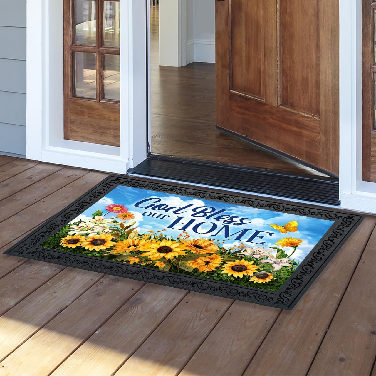 Briarwood Lane God Bless Our Home Doormat