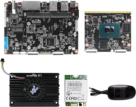 youyeetoo K1 x86 Single Board Computer,12th N100 Processor up to 3.4 GHz, 16GB LPDDR5, 256GB eMMC, M.2 NVMe/SATA, Dual Gigabit LAN, Triple 4K Display, AI IoT Edge