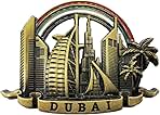 3D Dubai UAE Refrigerator Magnet Souvenir Metal Collection, Dubai Fridge Magnet Gift Magnetic Sticker Home Kitchen Decoration