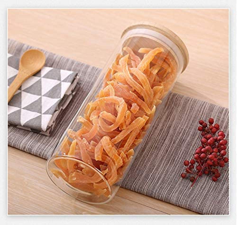 Frascos De Vidrio Con Tapas, Frascos Herméticos Para Almacenamiento De Alimentos Con Tapas De Madera De Bambú, Juego De Botes De Cocina De 3.950 Ml Para Azúcar, Dulces