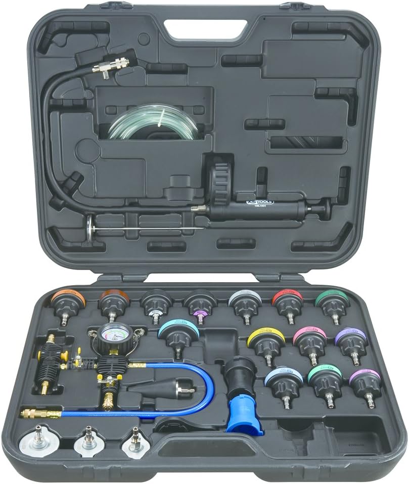 80% Off Discount KS TOOLS Master Cooling System Diagnostic Service Set, 25 pcs, Clear