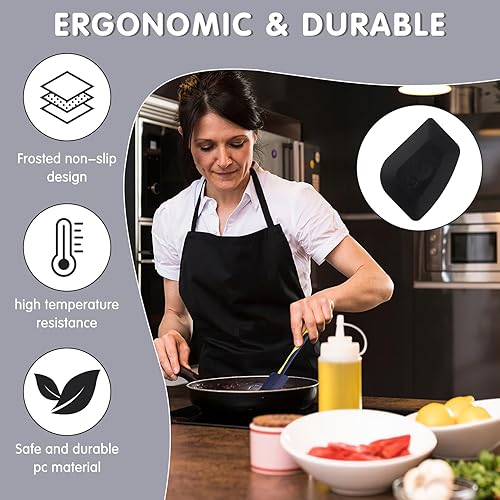 Miniatura 2 de 3 piezas de rascador de platos, raspador de plástico para ollas, raspador de cocina, sartén de hierro fundido, herramienta de raspador para limpieza