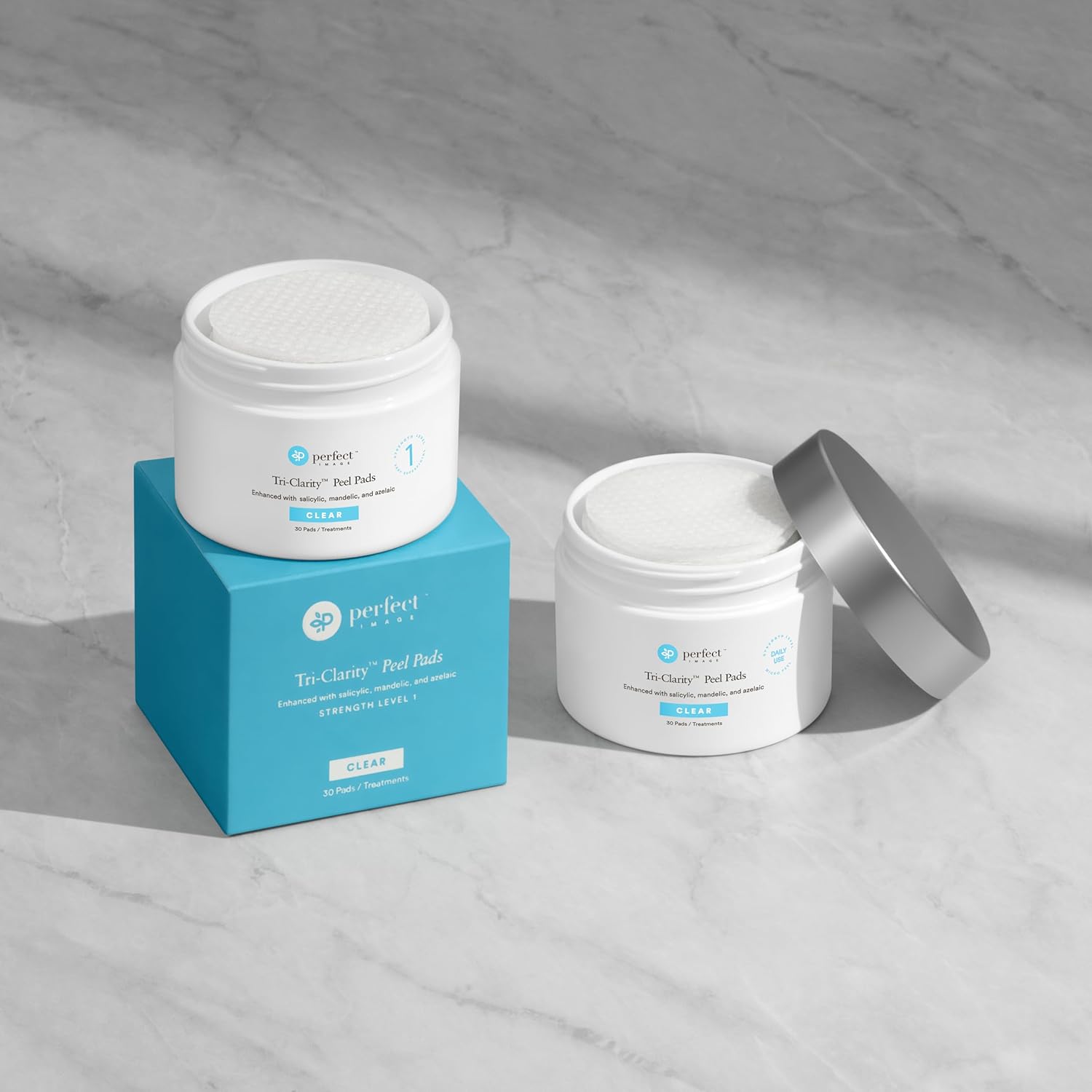 Tri-Clarity Peel Pads, Enhanced with Salicylic Acid, Mandelic Acid, Tea Tree Oil, Green Tea Extract (25% Strength Level) - Image 4