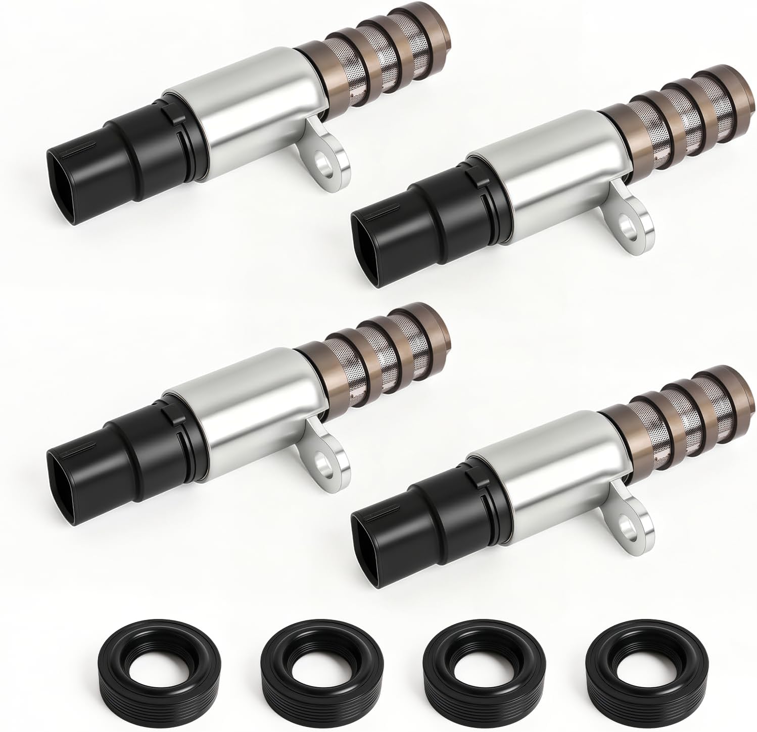 4PCS VVT Variable Valve Timing Solenoid VCT Control Valve Fit for Ford F-150 Expedition Mustang GT Transit Connect Lincoln Navigator 2018-2025 Replaces HL3Z-6M280-A HL3Z6M280A