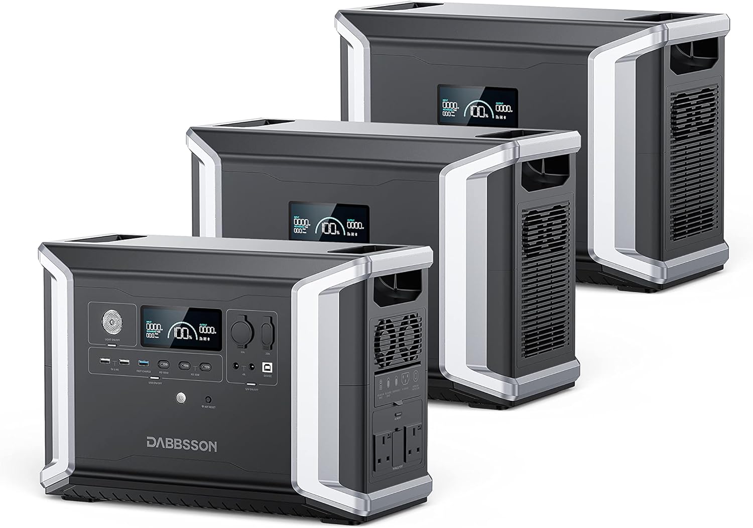 DBS2300 Plus 2330Wh Portable Solar Generator For Home Backup Solution 4300wh 2400w 390937