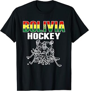 Bolivia Ice Hockey Fan Jersey Bolivian Hockey Team Supporter T-Shirt