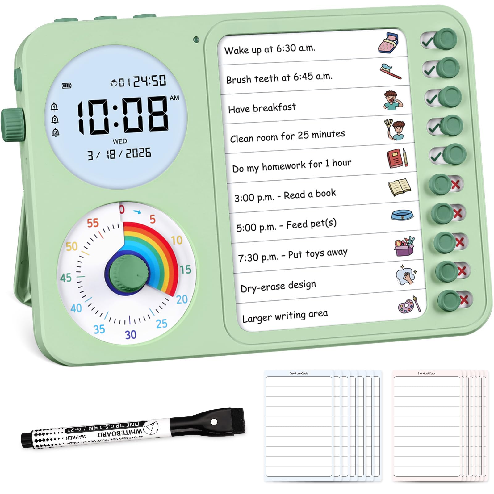 Photo 1 of Nikafly 3-in-1 Visual Timer & Chore Chart