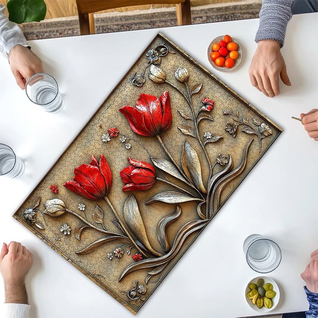 Puzzle Tulipano, Puzzle 1000 Pezzi per Adulti, Regalo Donna/Uomo -2577