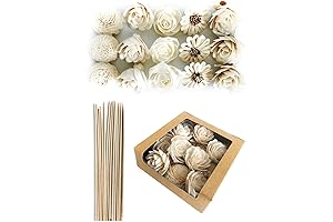 DIY 15 Mixed Sola Flower Aromatherapy Reed Diffuser Sticks