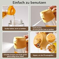 SWEET VIEW 2 az 1-ben Üveges Olajpermetező 470ml - Sárga Olajadagoló Spray Salátához, Grillezéshez és Forrólevegős Sütőhöz 2