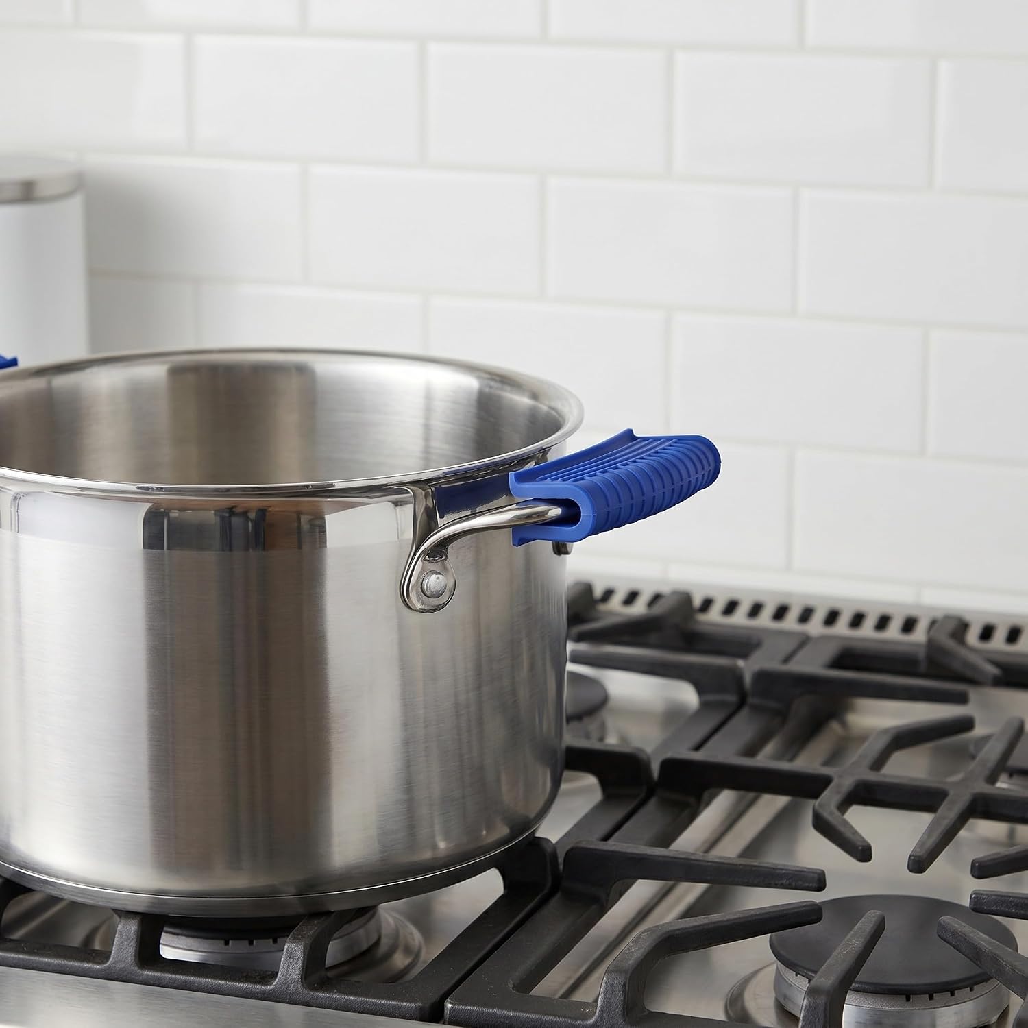 Operitacx 2 Sets Assist Pot Handle Covers - Anti-Scalding Hot Skillet Grip Sleeve - Non-Slip Heat-Resistant Pan Handle Holder for Family Cooking